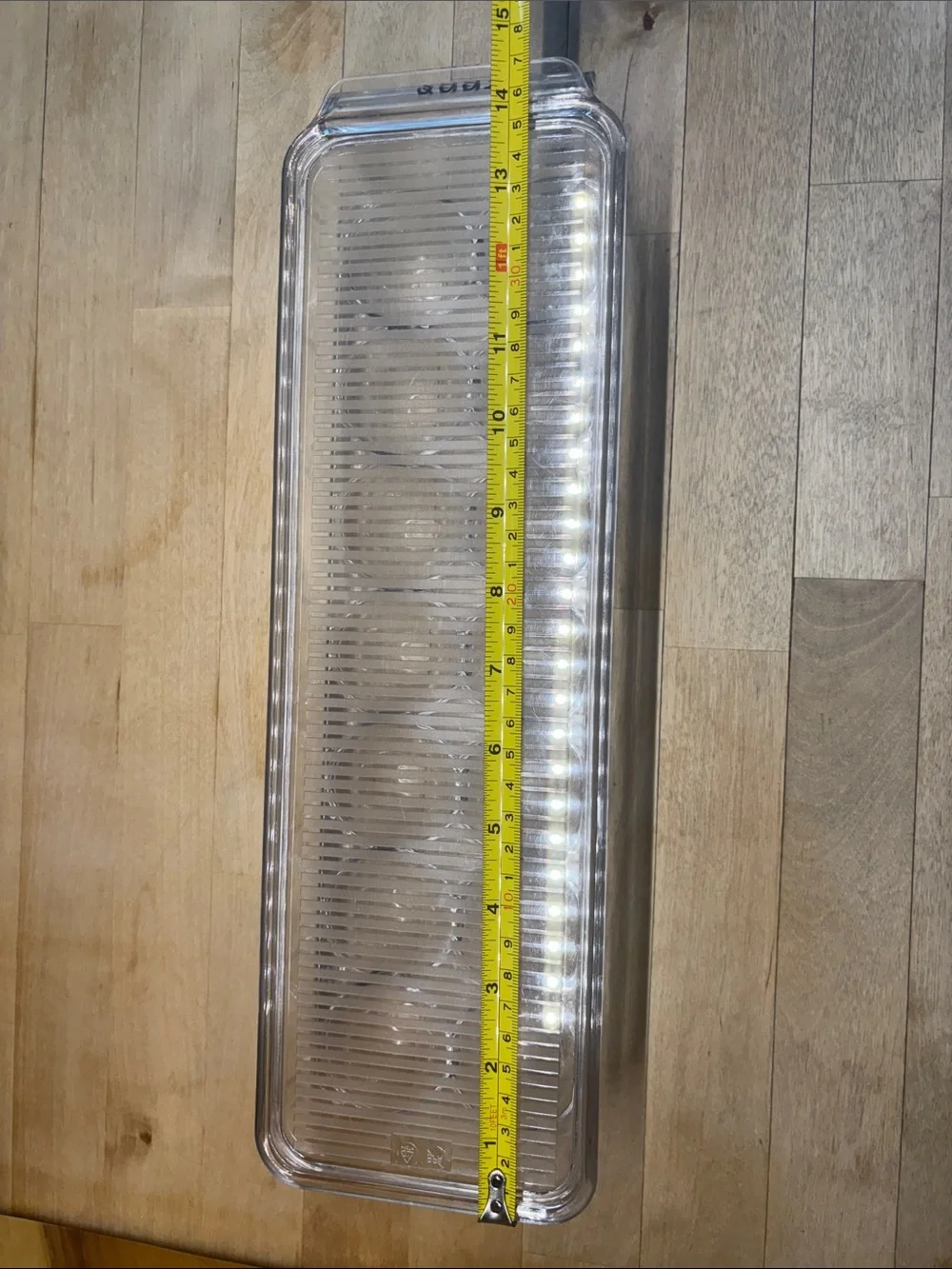 Clear Plastic Egg Storage Tray - 'EGGS' Label